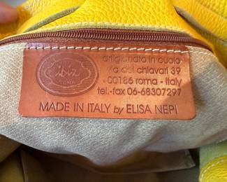 Ibiz Roma Yellow Goccia Shoulder Bag