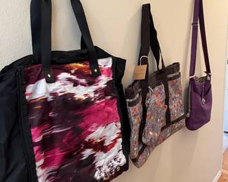 Lululemon Pink Multicolor Gym Bag, LeSportsac Travel Tote Bag