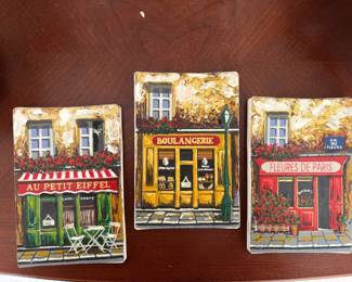 Mini Parisian Street Scene Oil Paintings