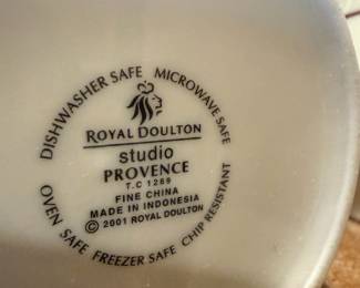 Royal Doulton Studio Provence Noir Creamer Pitcher