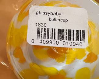 Glassybaby "Buttercup" Votive Candle Holder