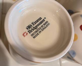 Emma Bridgewater Polka Dot Lidded Sugar Bowl, Biscuit Tin, Set of 4 Coffee Mugs