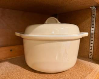 Chasseur Porcelain White Lidded Casserole Dish