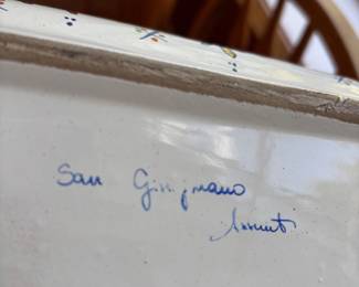 Italian Pottery Rectangular Planter