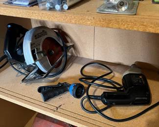 Craftsman Sawmill 7-1/4" Circular Saw, Black & Decker Corded Drill