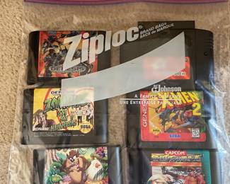 &nbsp;1993 X-Men Sega Genesis Cartridge, 1993 Zombies Ate My Neighbors Sega Genesis Cartridge, 1992 Taz-Mania Sega Genesis Cartridge, 1995 X-Men 2: Clone Wars Sega Genesis Cartridge, 1993 Street Fighter II : Special Champion Edition Sega Genesis Cartridge