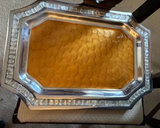 Julia Knight Mother of Pearl Serving Tray