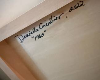 2022 Mixed Media Artwork on Board "1965" by Danielle Cavallier