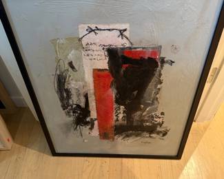 Framed Mixed Media Collage Artwork by Marilyn Bergstrom