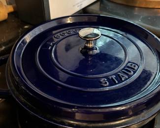 Staub Dark Blue 7-Quart Round Dutch Oven