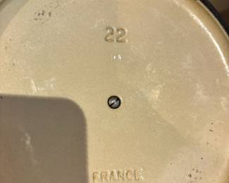 Le Creuset 3.5 Quart Queen Enameled Cast Iron Dutch Oven #22 France