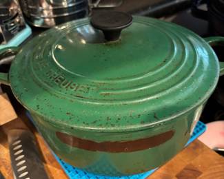 Le Creuset 3.5 Quart Queen Enameled Cast Iron Dutch Oven #22 France