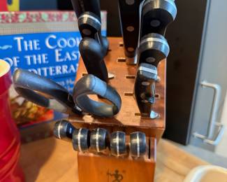 J.A. Henckels Kitchen Knives & Block