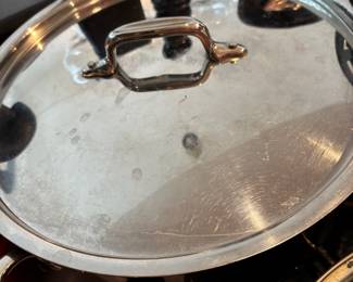 All Clad Stainless Steel Pans, Colander, Mixing Bowl, Roasting Pan