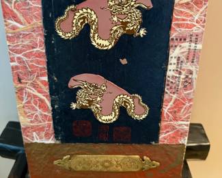 2022 Mixed Media Artwork on Board "Dragon" by Danielle Cavilier