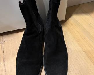 Tod's Black Suede Ankle Boots
