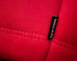 Michel Ducaroy for Ligne Roset Togo Corner Goya Red Armless Side Chair