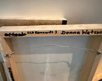 Mixed Media Painting on Board "Old Remnants 3" by Donna Watson 