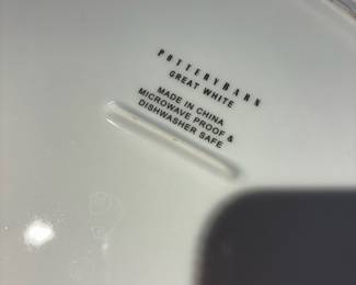 Pottery Barn Great White Serving Bowl & Platter