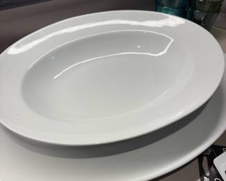 Pottery Barn Great White Serving Bowl & Platter