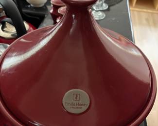 Emile Henry France Ceramic Flame Moroccan Dutch Oven