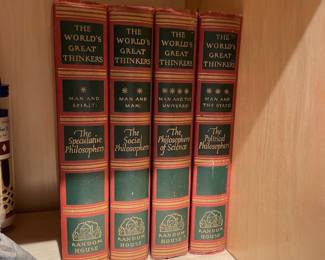 1947 Random House "The World's Greatest Thinkers" 4 Volume Set
