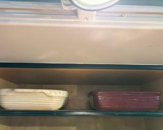 Emile Henry Square Baking Dish, Pampered Chef Cranberry Glaze Stonware Square Baking Dish