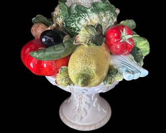 Italian crafted fruit/veg ceramic decor