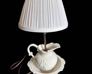 Vintage pitcher lamp