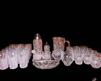 Large antique crystal collection