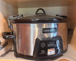 Crock Pot 6-Quart Cook & Carry Stainless Steel Slow Cooker