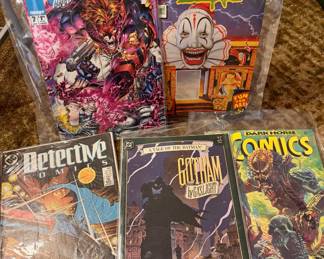 1994 Image Comics WildCatsCovert Action Teams #7, 1992 Dark Horse&nbsp;The Twilight Zone #9, 1989 Detective Comics "Batman" #601, 1988 DC Comics Batman Gotham Gaslight, 1993 Dark Horse Comics Predator #12