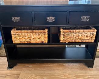 Modern Style Black Console Table