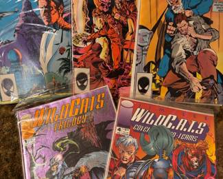 1984 Marvel Comics Indiana Jones & The Temple of Doom Issue #1, 1984 Marvel Comics&nbsp;Indiana Jones and the Temple of Doom #3, 1984 Marvel&nbsp;Comics Indiana Jones and the Temple of Doom #2, 1993 Image Comics WildCats Trilogy #1, 1993 Image Comics WildCats Covert Action Teams #4&nbsp;