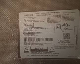 Samsung 60-inch 4K Ultra HD television