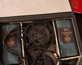 1920s&nbsp;Dictograph Products Company&nbsp;Acousticon Hearing Aid Set
