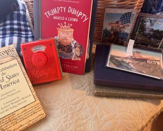 The Constitution of the United States of America, 1975 Fisher Price Yankee Doodle Pocket Radio Music Box, Trumpty Dumpty Wanted a Crown: Verses for a Despotic Age by&nbsp;John Lithgow