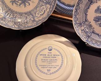 Set of 4 Spode Blue Room Collection Decorative Plates