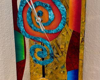 David Scherer Pop Art "March Color" Wall Clock