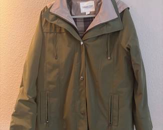 Coldwater Creek Women's Olive Green Rain Jacket – Size Large