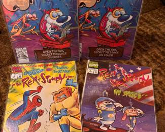 1992 Marvel&nbsp;Comics Ren & Stimpy Show #1, 1993 Marvel&nbsp;Comics The Ren & Stimpy Show "The Amazing Spider-Man vs. Powdered Toast Man" #6, 1992 Marvel&nbsp;Comics The Ren & Stimpy Show "In Space" #5