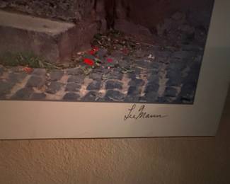 Matted Cobblestone Walkway Photography Print by Lee Mann