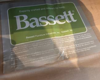 Bassett Brown Tweed Recliner