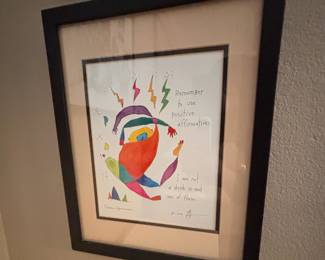 Framed & Matted Print "Positive Affirmation" by Brian Andreas