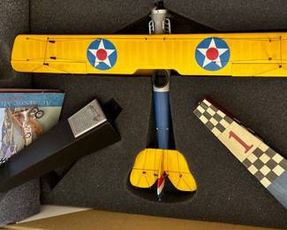 Authentic Models Yellow Barnstormer Jenny #1 Model Airplane