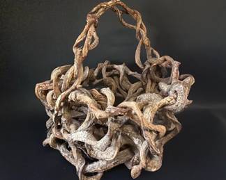 Handmade rootball or vine basket