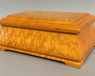 Handmade birds eye maple wood box