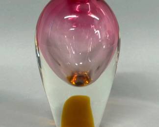 Blown glass vase by Josef Rozinek for Borocrystal