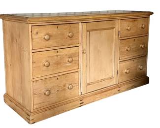 English stripped pine sideboard