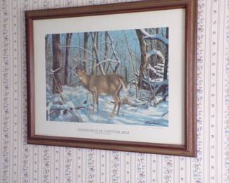 Several pieces of wall art